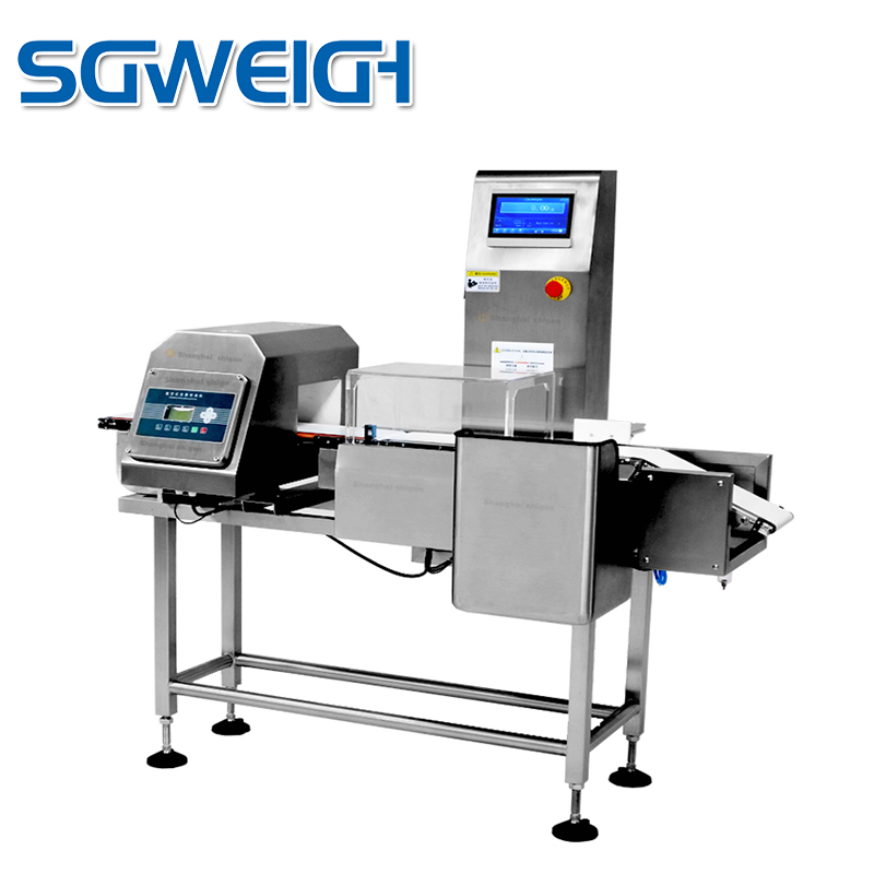 Conveyor Metal Detector Combined With Check Weigher for Food Industry