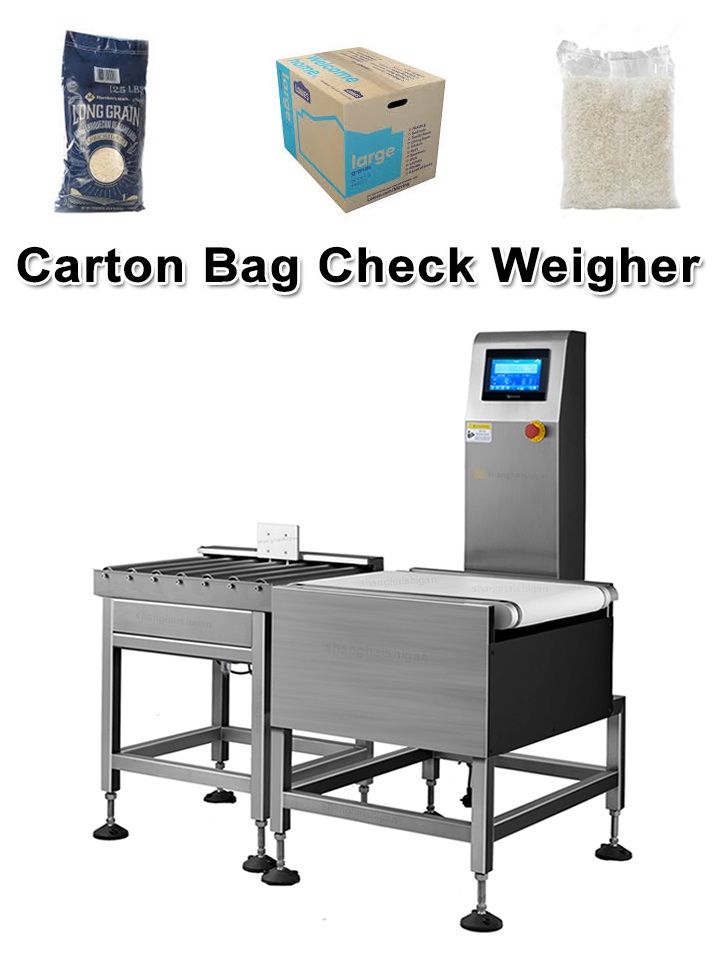 Checkweigher for Carton Boxes Bagged Product